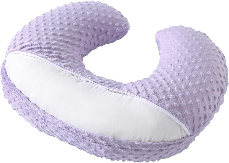 Aullar Pillowcase for Nursing Pillow and Positioner for Breastfeeding and Bottle Feeding, Propping Baby, Tummy Time, Baby Sitting Support, Awake-Time Support, Pillow Cover Only (Orchid) - Image 5